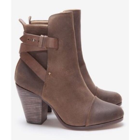Rag & Bone Kinsey Distressed Leather Ankle Boot Size 11 - Picture 1 of 16